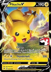 Prize Pack Series Cards Pikachu V #043/185