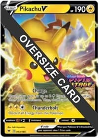 Jumbo Cards Pikachu V - 043/185 (Vivid Voltage Stamped) #043/185