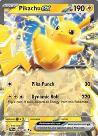 SV02: Paldea Evolved Pikachu ex #063/193