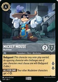 Disney Lorcana Promo Cards Mickey Mouse - Musketeer #11