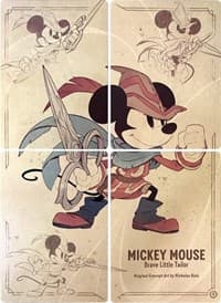 The First Chapter Mickey Mouse - Brave Little Tailor Puzzle Insert (Set of 4)