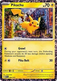 McDonald's Promos 2023 Pikachu #006/015