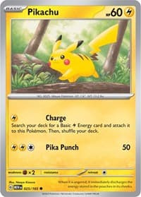 SV: Scarlet & Violet 151 Pikachu - 025/165 #025/165