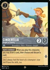 Disney Lorcana Promo Cards Cinderella - Knight in Training #14
