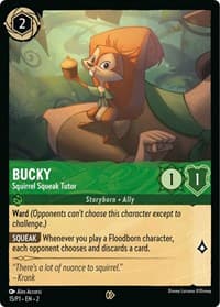 Disney Lorcana Promo Cards Bucky - Squirrel Squeak Tutor #15