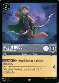 Disney Lorcana Promo Cards Robin Hood - Capable Fighter #17