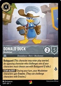 Disney Lorcana Promo Cards Donald Duck - Musketeer #13