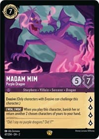 Rise of the Floodborn Madam Mim - Purple Dragon #47/204
