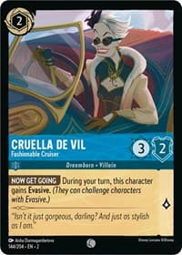 Rise of the Floodborn Cruella De Vil - Fashionable Cruiser #144/204