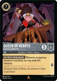 Rise of the Floodborn Queen of Hearts - Capricious Monarch #192/204