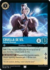 Rise of the Floodborn Cruella De Vil - Perfectly Wretched #145/204