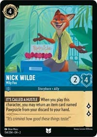 Rise of the Floodborn Nick Wilde - Wily Fox #154/204