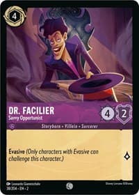 Rise of the Floodborn Dr. Facilier - Savvy Opportunist #38/204