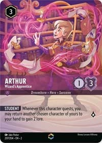 Rise of the Floodborn Arthur - Wizard's Apprentice (Enchanted) #207/204