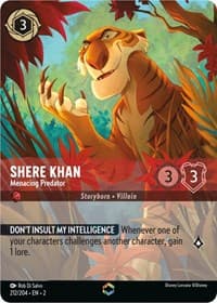 Rise of the Floodborn Shere Khan - Menacing Predator (Enchanted) #212/204