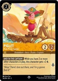 Into the Inklands Piglet - Pooh Pirate Captain #16/204