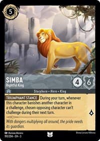 Into the Inklands Simba - Rightful King #193/204
