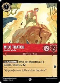 Into the Inklands Milo Thatch - Spirited Scholar #115/204