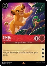Into the Inklands Simba - Scrappy Cub #123/204