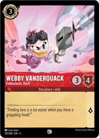 Into the Inklands Webby Vanderquack - Enthusiastic Duck #127/204
