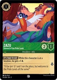 Into the Inklands Zazu - Steward of the Pride Lands #93/204