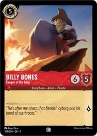 Into the Inklands Billy Bones - Keeper of the Map #104/204