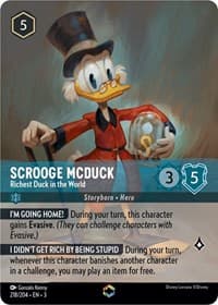 Into the Inklands Scrooge McDuck - Richest Duck in the World (Enchanted) #218/204