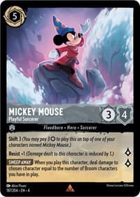 Ursula's Return Mickey Mouse - Playful Sorcerer #187/204