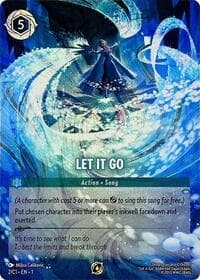 Disney Lorcana Promo Cards Let It Go (Disney Lorcana Challenge Top 128) #2