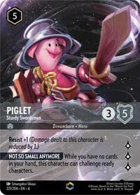 Ursula's Return Piglet - Sturdy Swordsman (Enchanted) #221/204