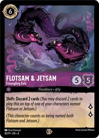 Disney Lorcana Promo Cards Flotsam & Jetsam - Entangling Eels #40