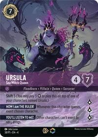 Disney Lorcana Promo Cards Ursula - Sea Witch Queen (Store Championship) #38