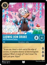 Shimmering Skies Ludwig Von Drake - Self-Proclaimed Genius #151/204