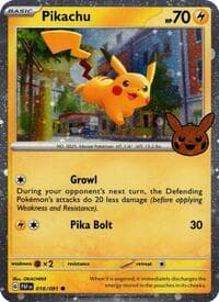 Trick or Trade BOOster Bundle 2024 Pikachu - 018/091 (Cosmos Holo) #018/091