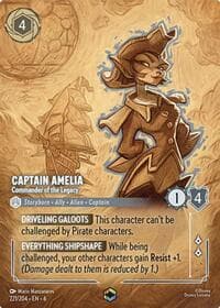 Azurite Sea Captain Amelia - Commander of the Legacy (Enchanted) #221/204