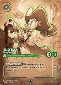 Azurite Sea Daisy Duck - Pirate Captain (Enchanted) #211/204