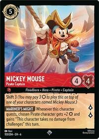 Azurite Sea Mickey Mouse - Pirate Captain #103/204