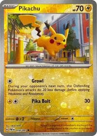 Miscellaneous Cards & Products Pikachu - 018/091 (Reverse Cosmos Holo) #018/091