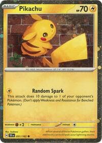 Miscellaneous Cards & Products Pikachu - 051/162 (Cosmo Holo) #051/162