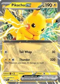 SV: Prismatic Evolutions Pikachu ex - 028/131 #028/131