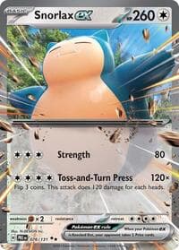 SV: Prismatic Evolutions Snorlax ex #076/131
