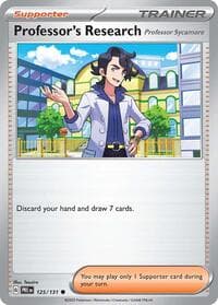 SV: Prismatic Evolutions Professor's Research [Professor Sycamore] #125/131