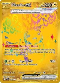 SV: Prismatic Evolutions Pikachu ex - 179/131 #179/131
