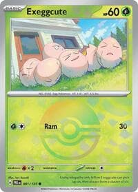 SV: Prismatic Evolutions Exeggcute (Poke Ball Pattern) #001/131