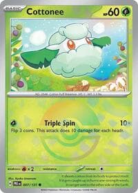 SV: Prismatic Evolutions Cottonee (Poke Ball Pattern) #007/131