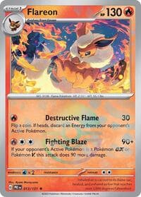 SV: Prismatic Evolutions Flareon (Poke Ball Pattern) #013/131