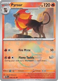 SV: Prismatic Evolutions Pyroar (Poke Ball Pattern) #016/131