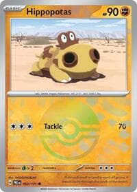 SV: Prismatic Evolutions Hippopotas (Poke Ball Pattern) #052/131