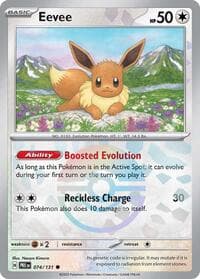 SV: Prismatic Evolutions Eevee (Poke Ball Pattern) #074/131