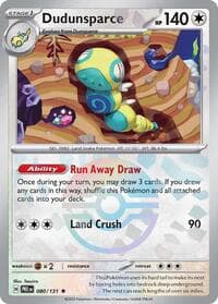 SV: Prismatic Evolutions Dudunsparce (Poke Ball Pattern) #080/131